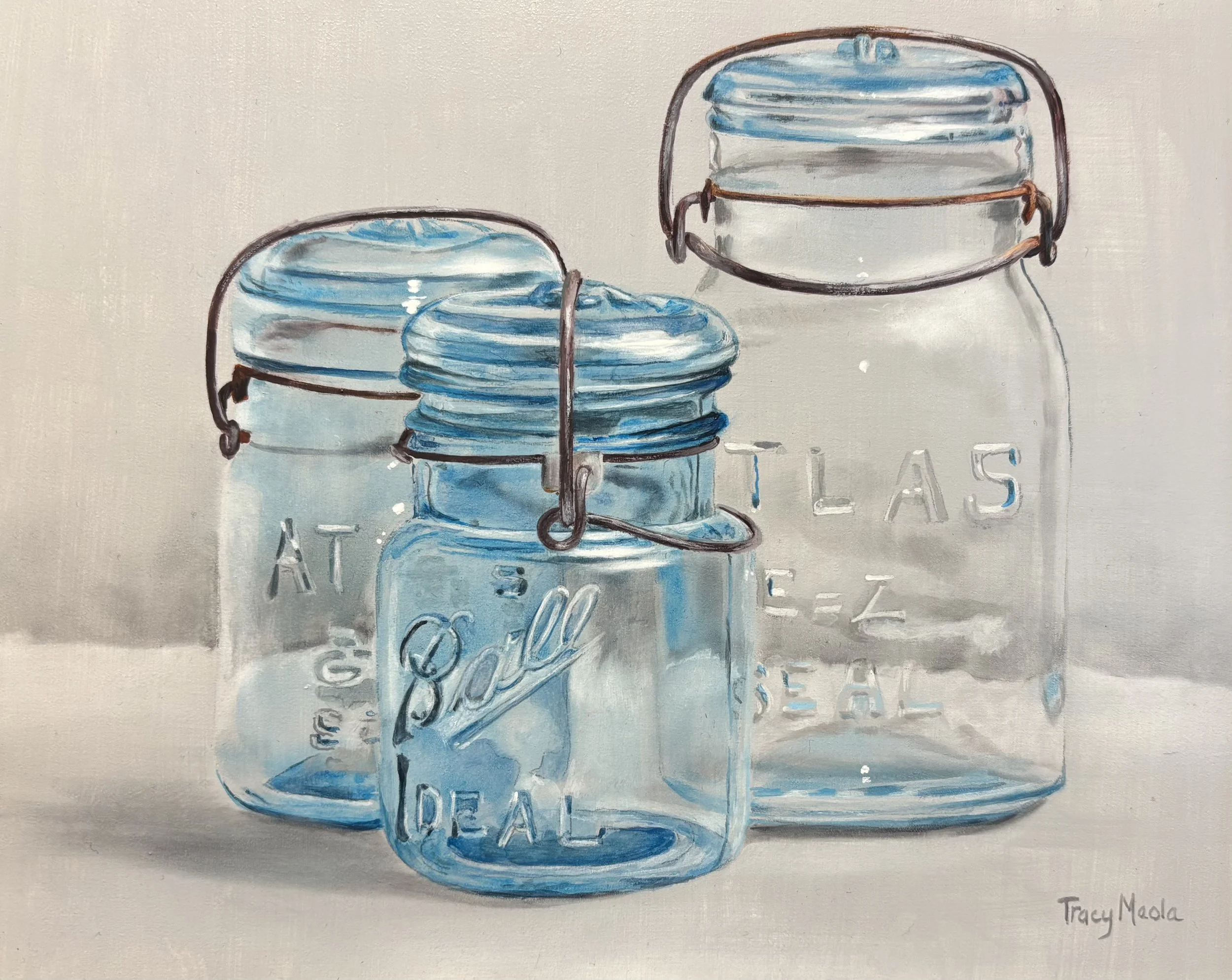 "Triple Masons" original oil, 8"x10", $450.00