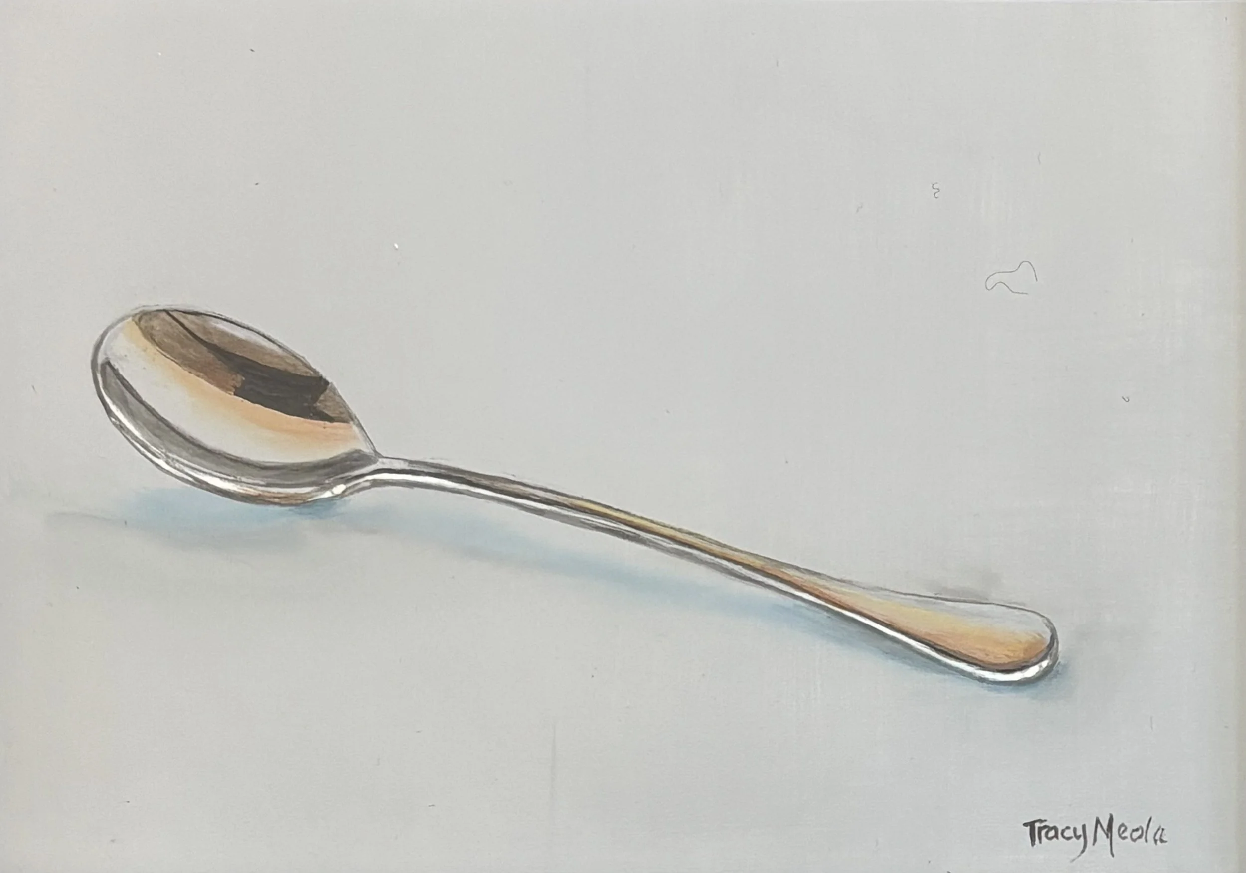 "Spoon" original oil, 6"x8", $250.00