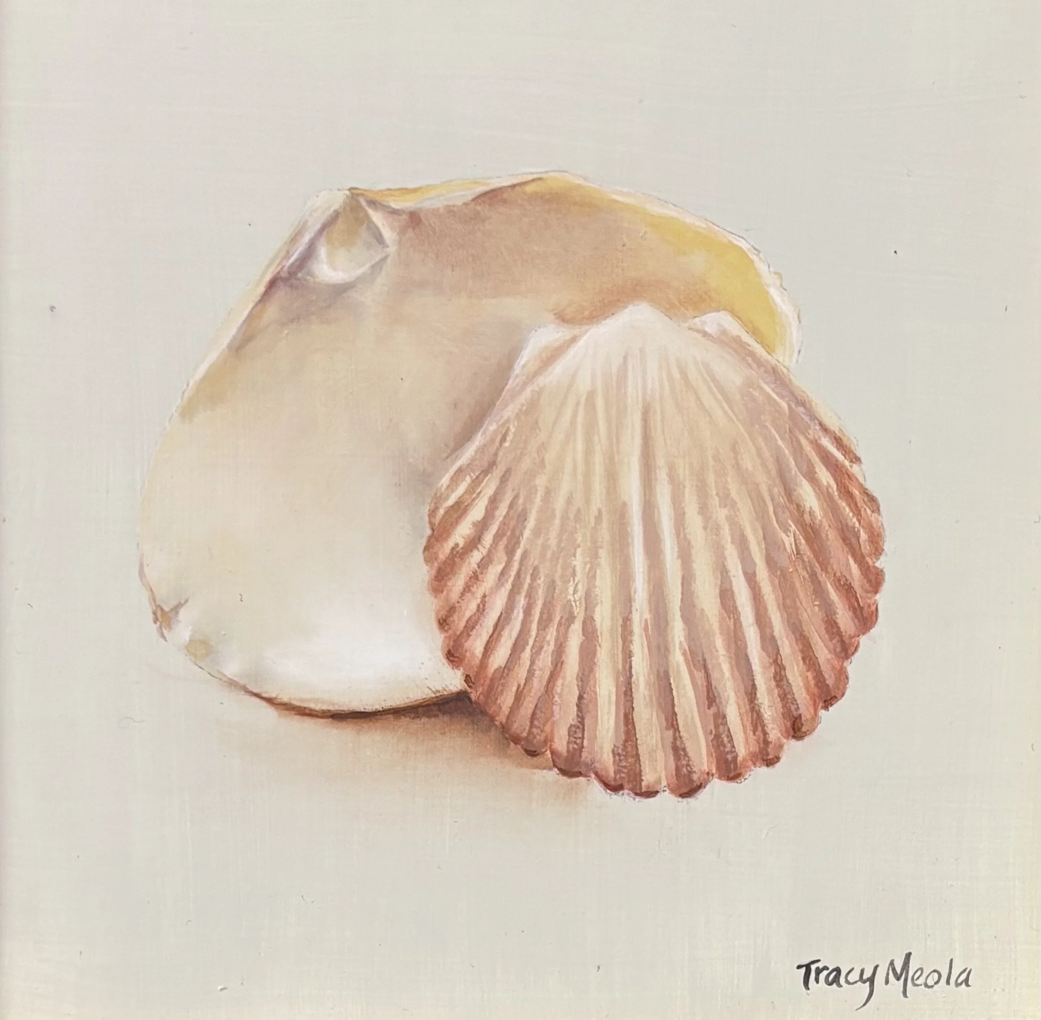 "Two Shells" original oil, 6"x6", $250.00