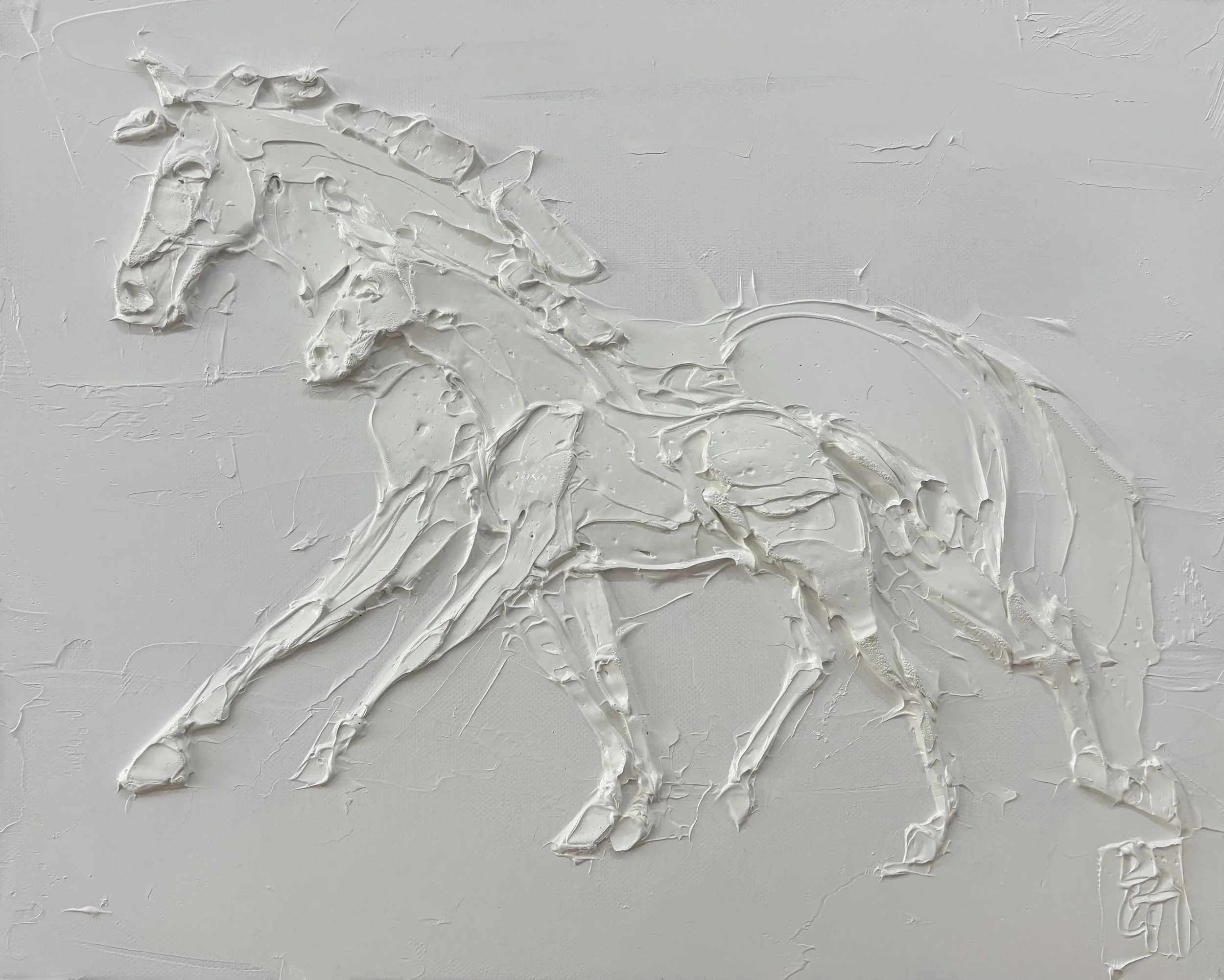 sculpted oil, 13"x16", $2200.00