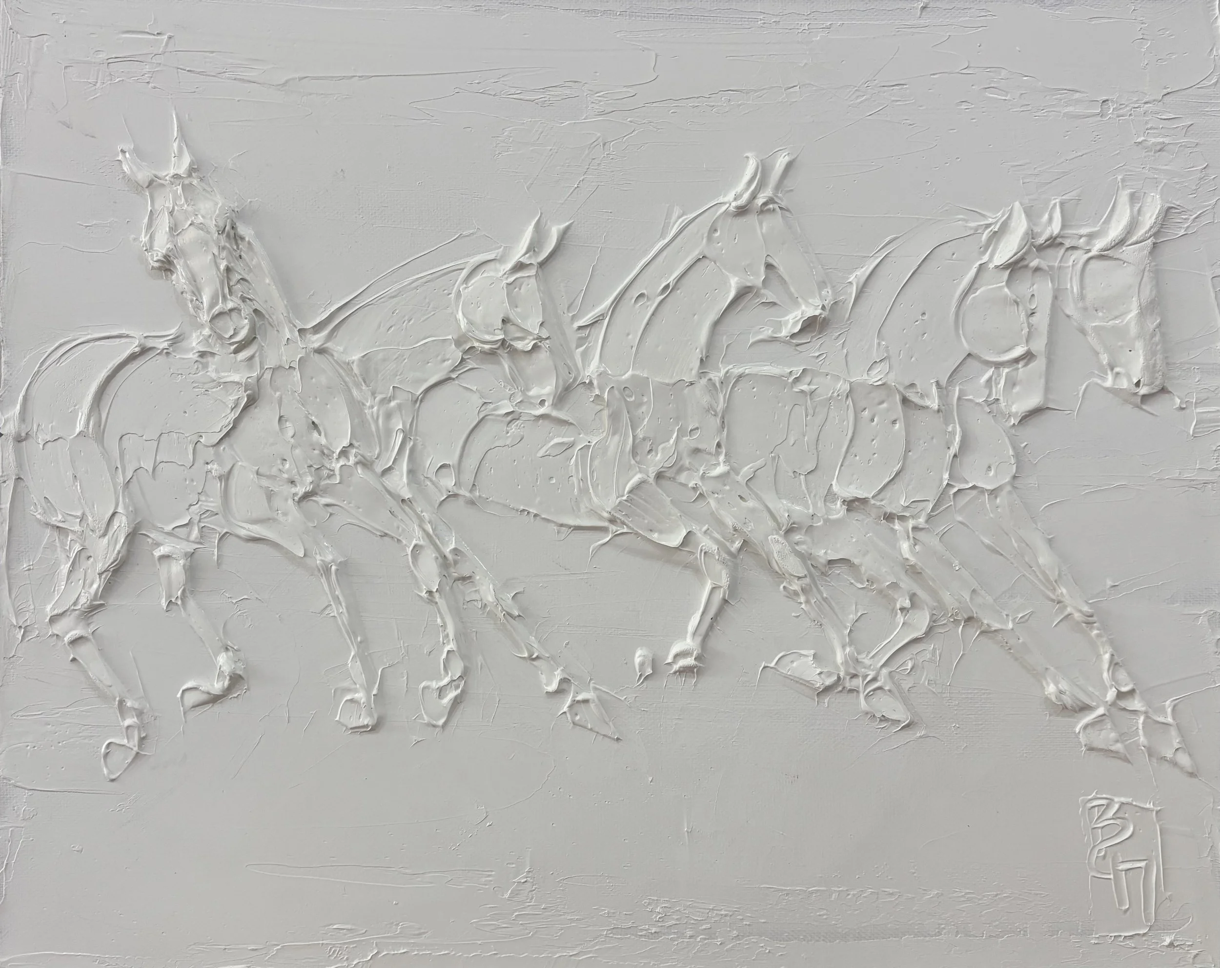 sculpted oil 2, 13"x16", $2200.00