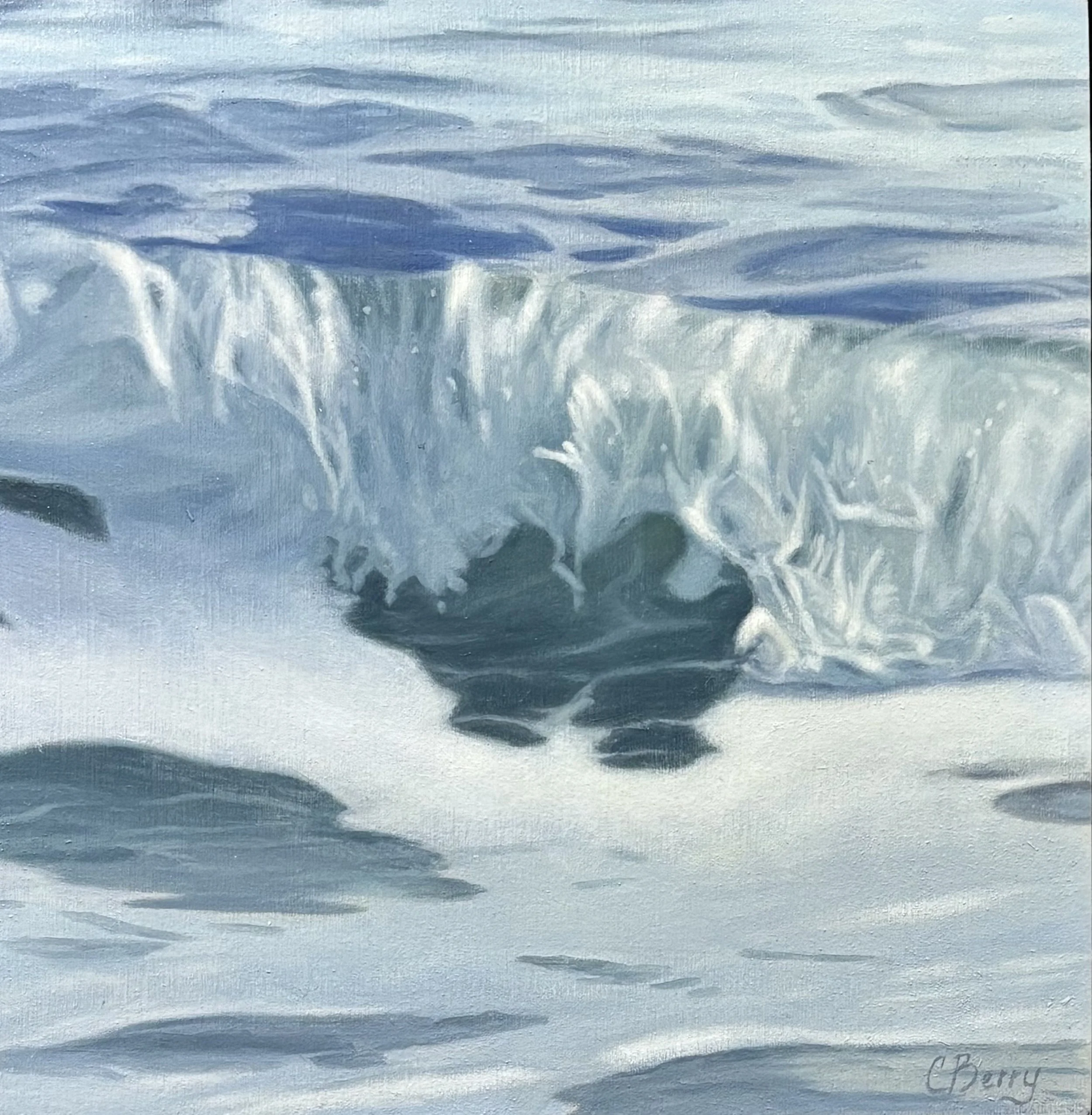 "Sparkly" original oil, 8" x 8", $750.00