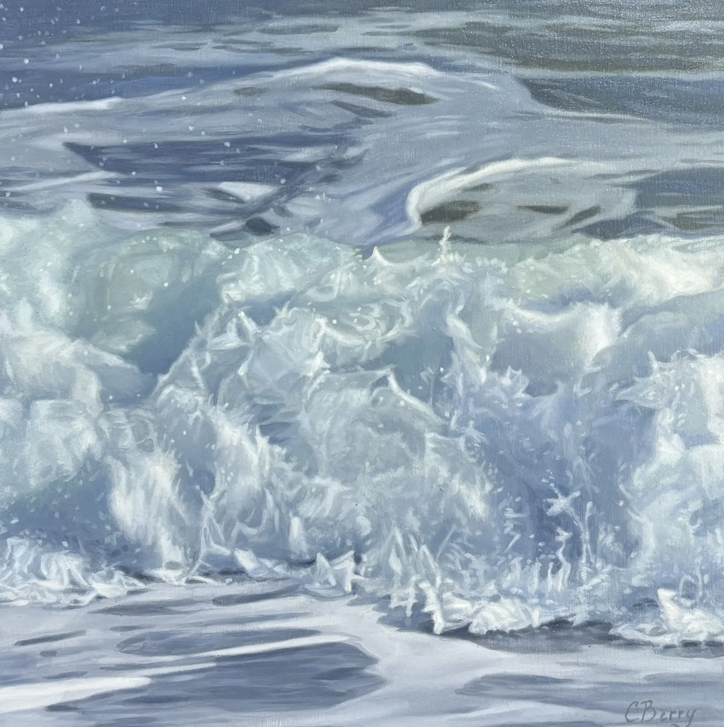 "Big Surf" original oil, 12"x12", $1100.00