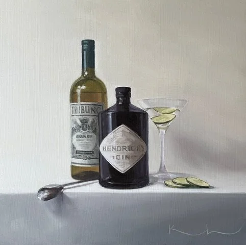 "Cool as a Cucumber" original oil, 12" x 12", $700.00