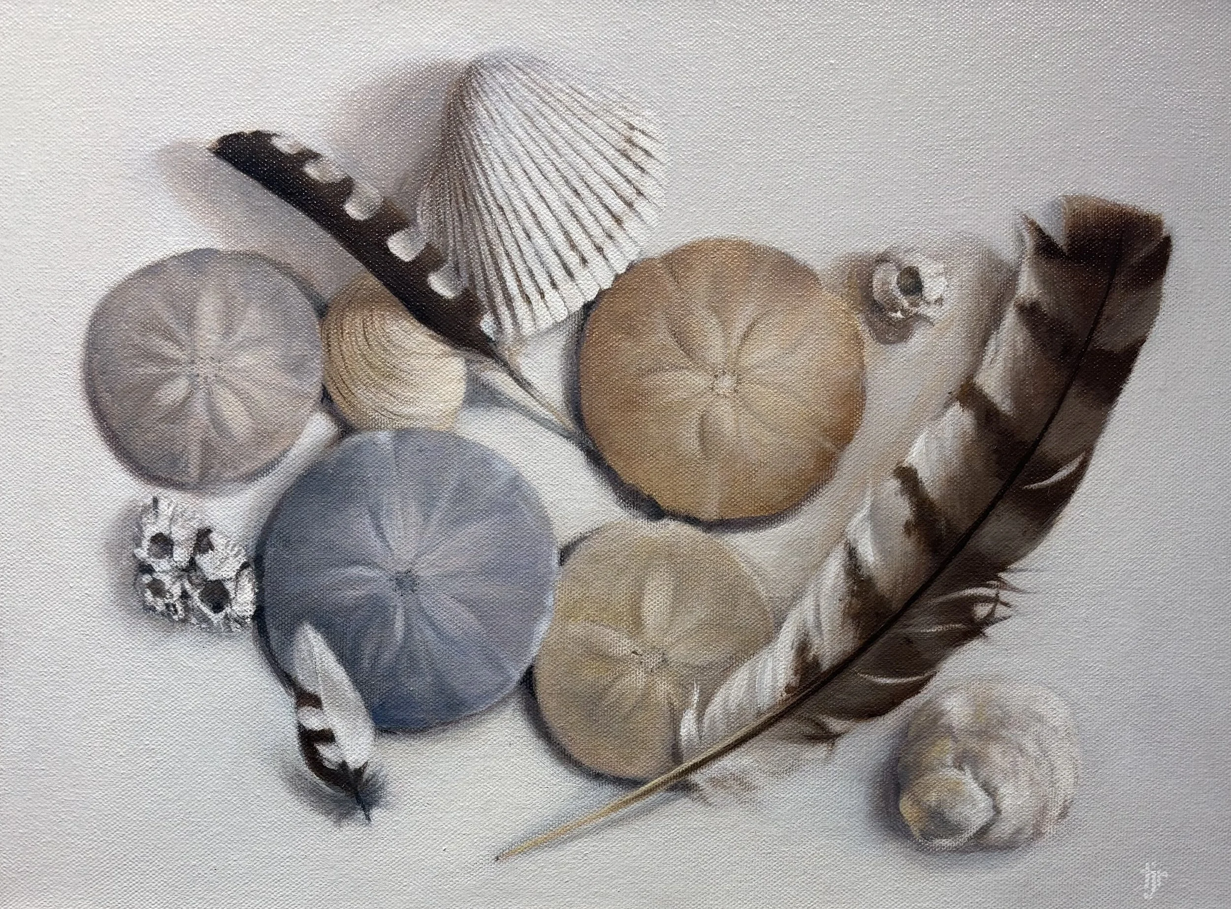 "Beach Treasures", original oil, 12"x16", $1300.00