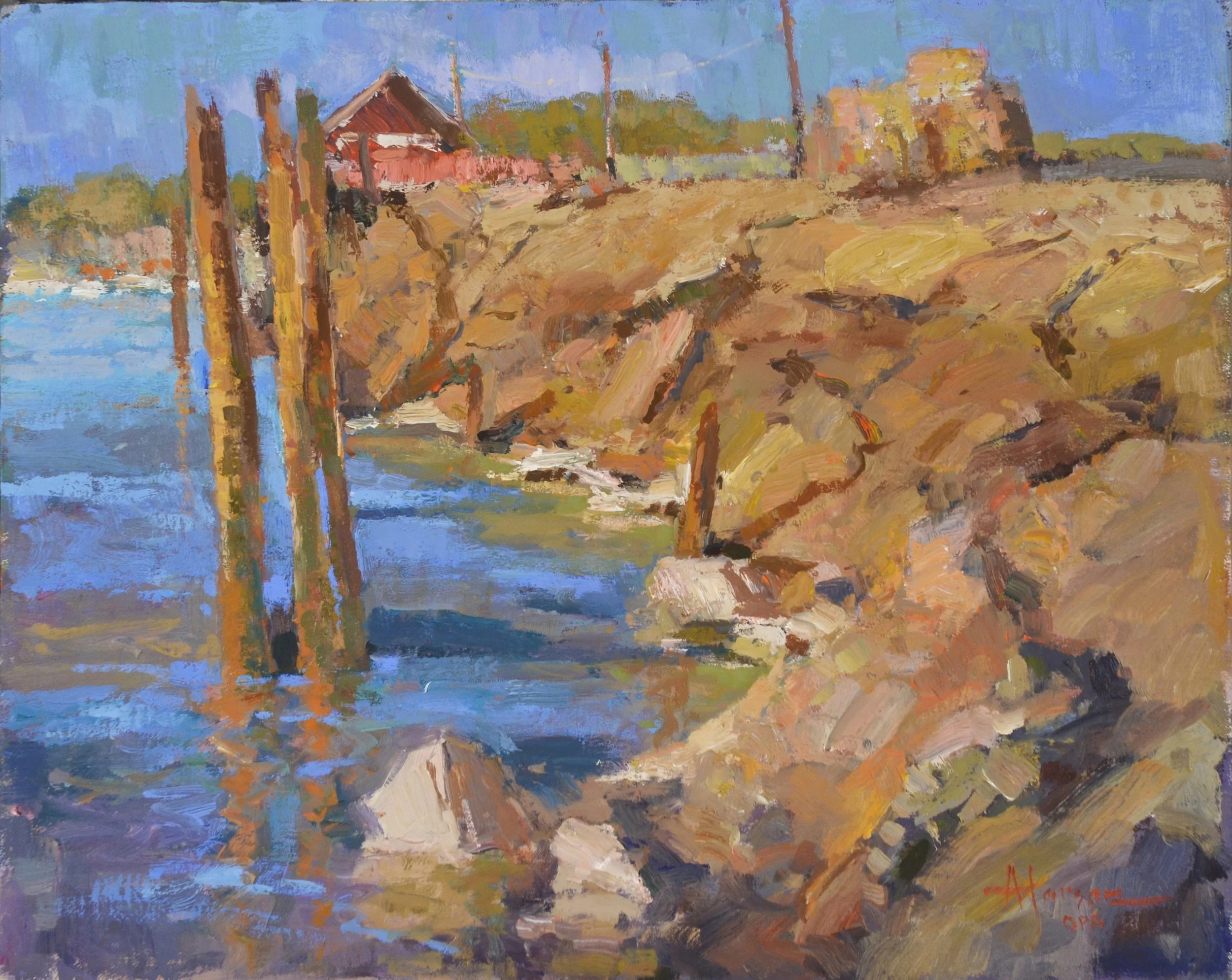 "Jetty" original oil, 16"x20", $3200.00