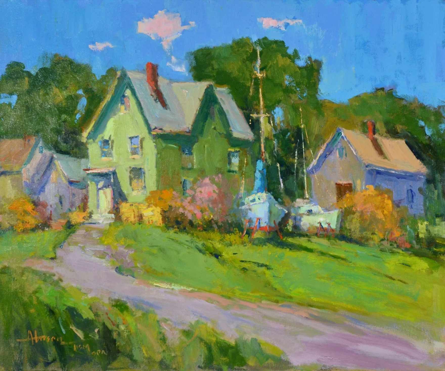 "Rockland Summer" original oil, 20"x24", $4200.00