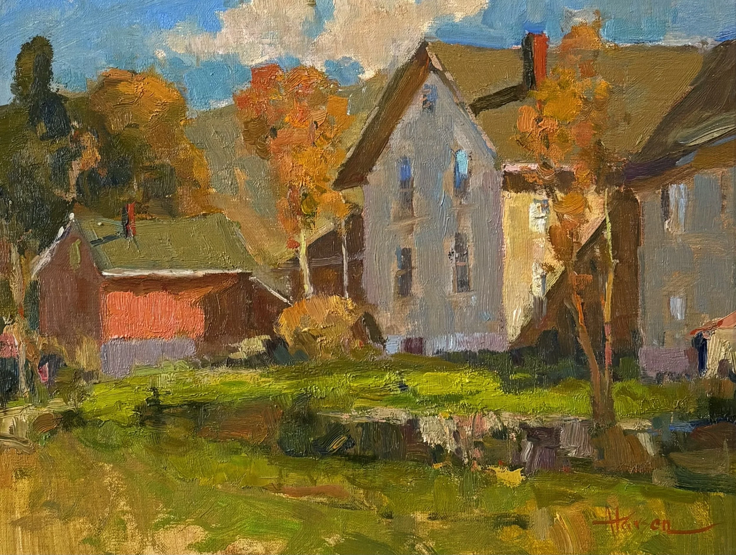 "New England Autumn" original oil, 11"x14", $1800.00