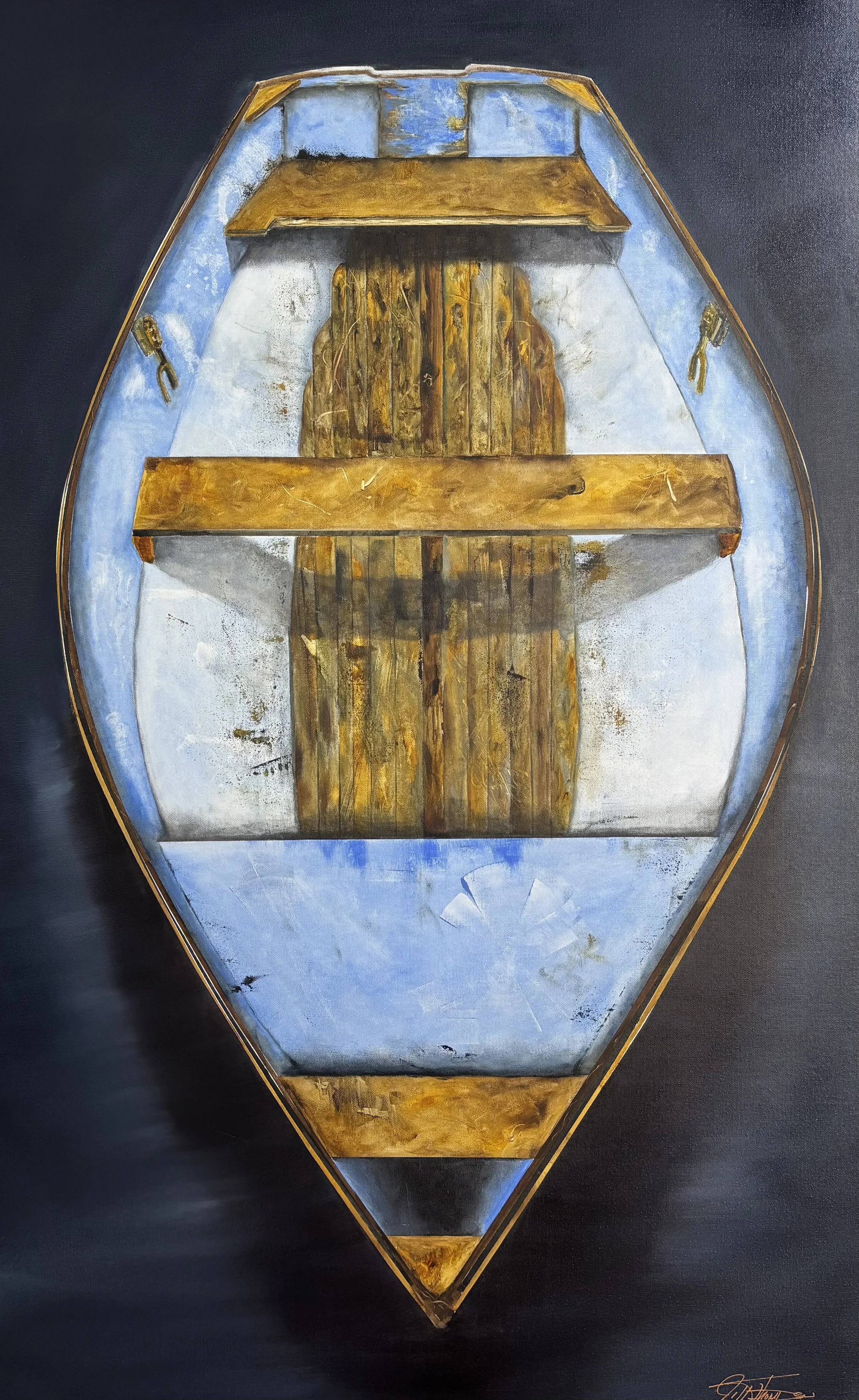 "Done for the Day" original oil, 30"x48", $2700.00