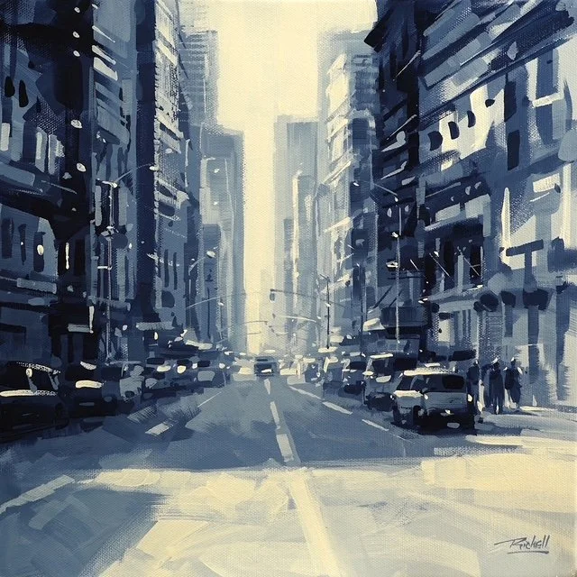 "NYC 292" original acrylic, 12"x12", $495.00