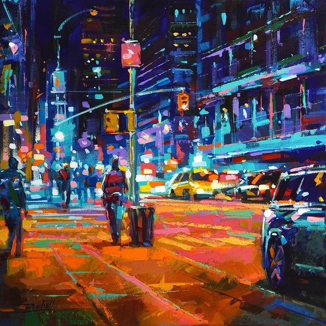 "NYC 296" original acrylic, 12"x12", $495.00