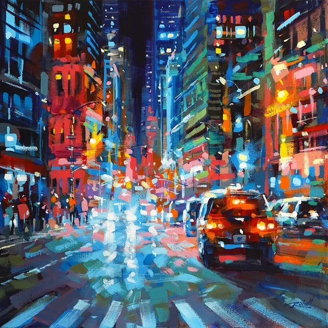 "NYC 291" original acrylic, 12"x12", $425.00