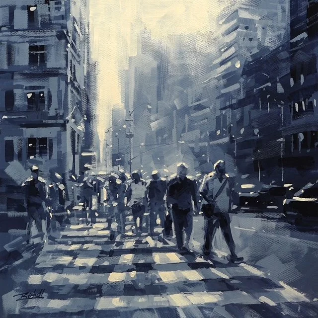 "NYC 294" original acrylic, 12"x12", $495.00