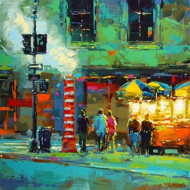 "NYC 298" original acrylic, 12"x12", $425.00