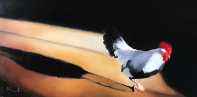 "Long Day's Journey" original oil, 10"x 20", $750.00