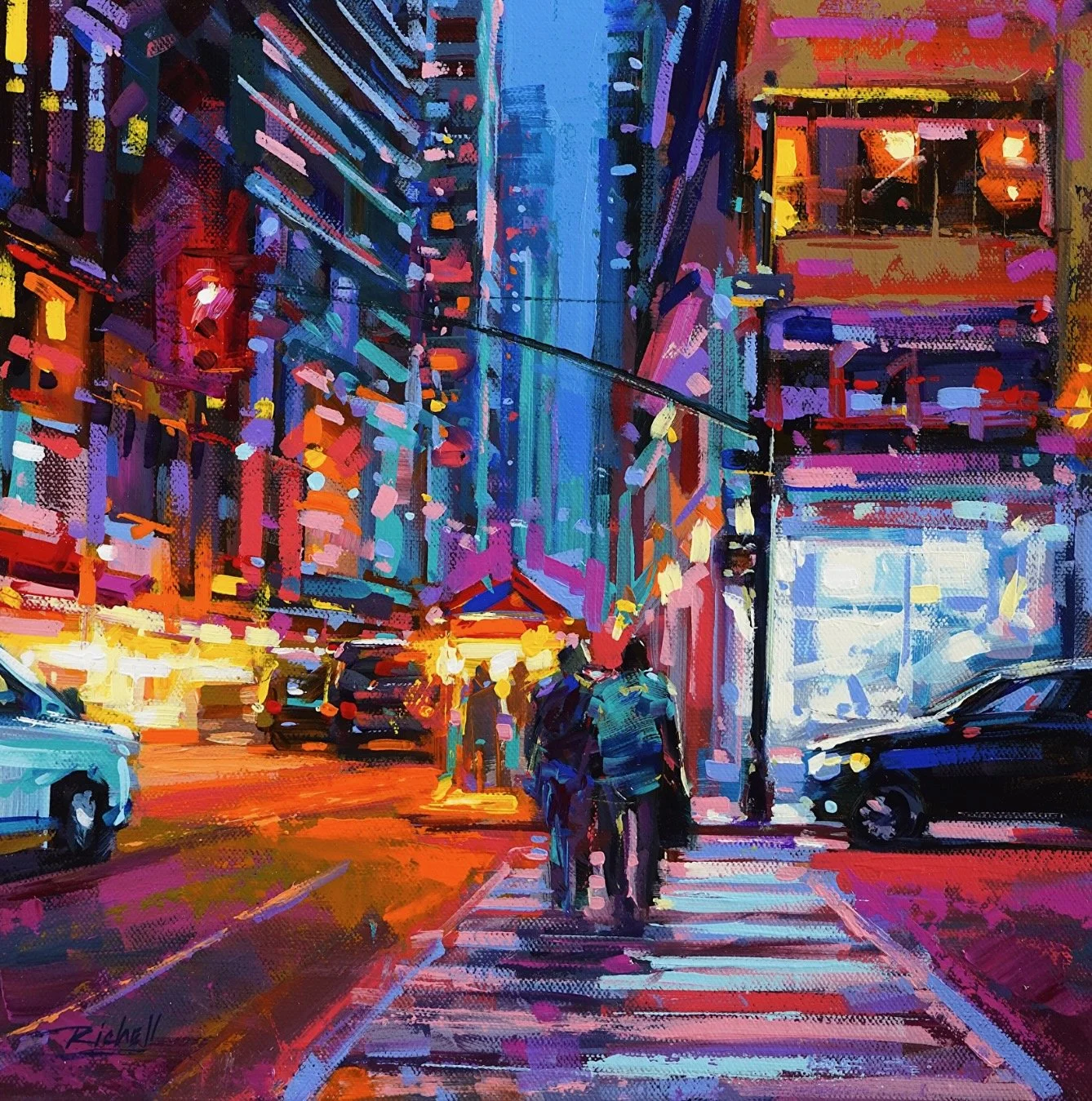 "NYC 320" original acrylic, 12"x12", $495.00