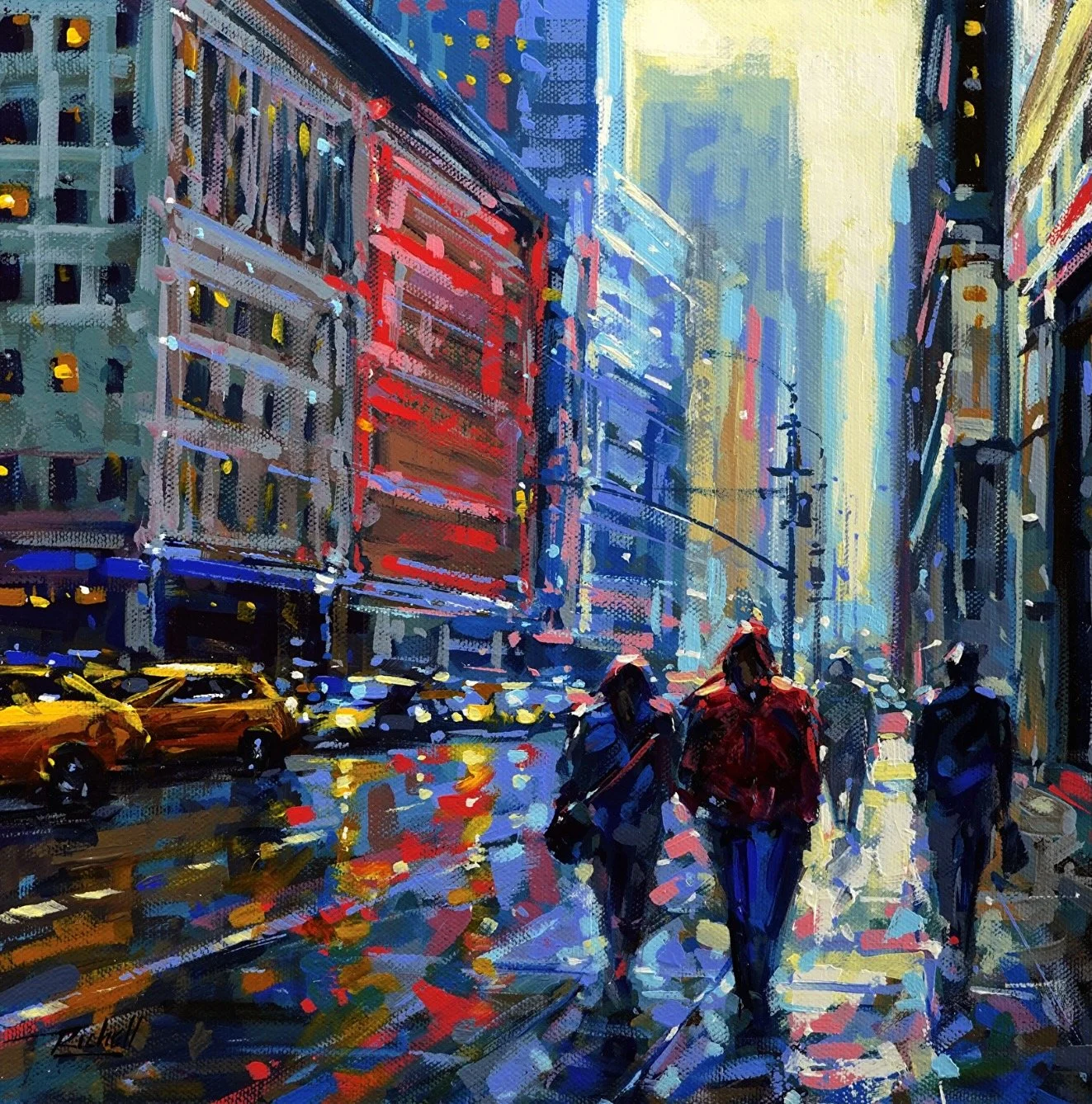 "NYC 319" original acrylic, 12"x12", $495.00