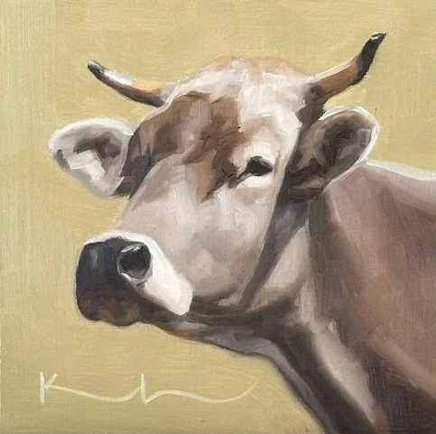 "Russel", original oil, 6"x6", $300.00
