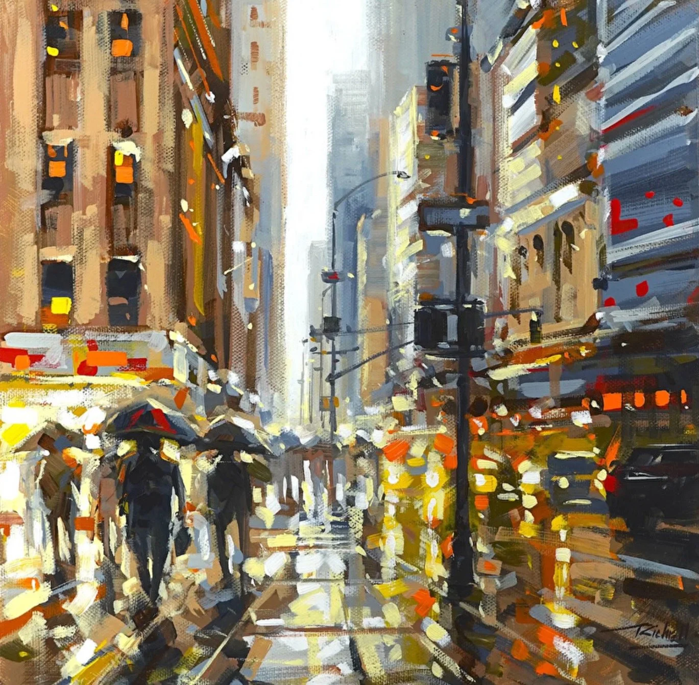 "NYC 324" original acrylic, 12"x12", contact gallery for more information