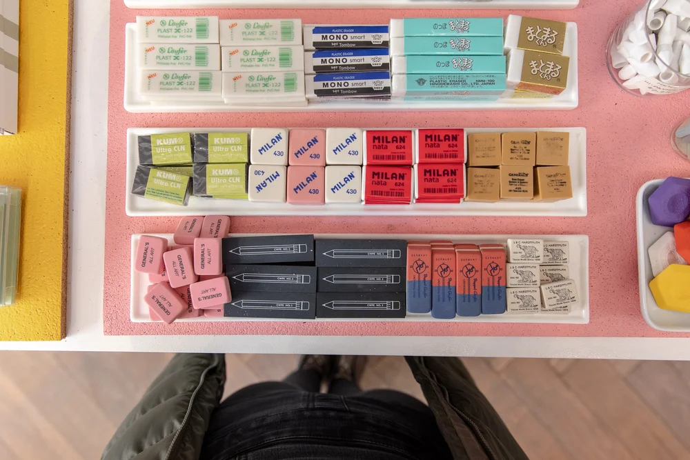 Their eraser collection was pretty spectacular.