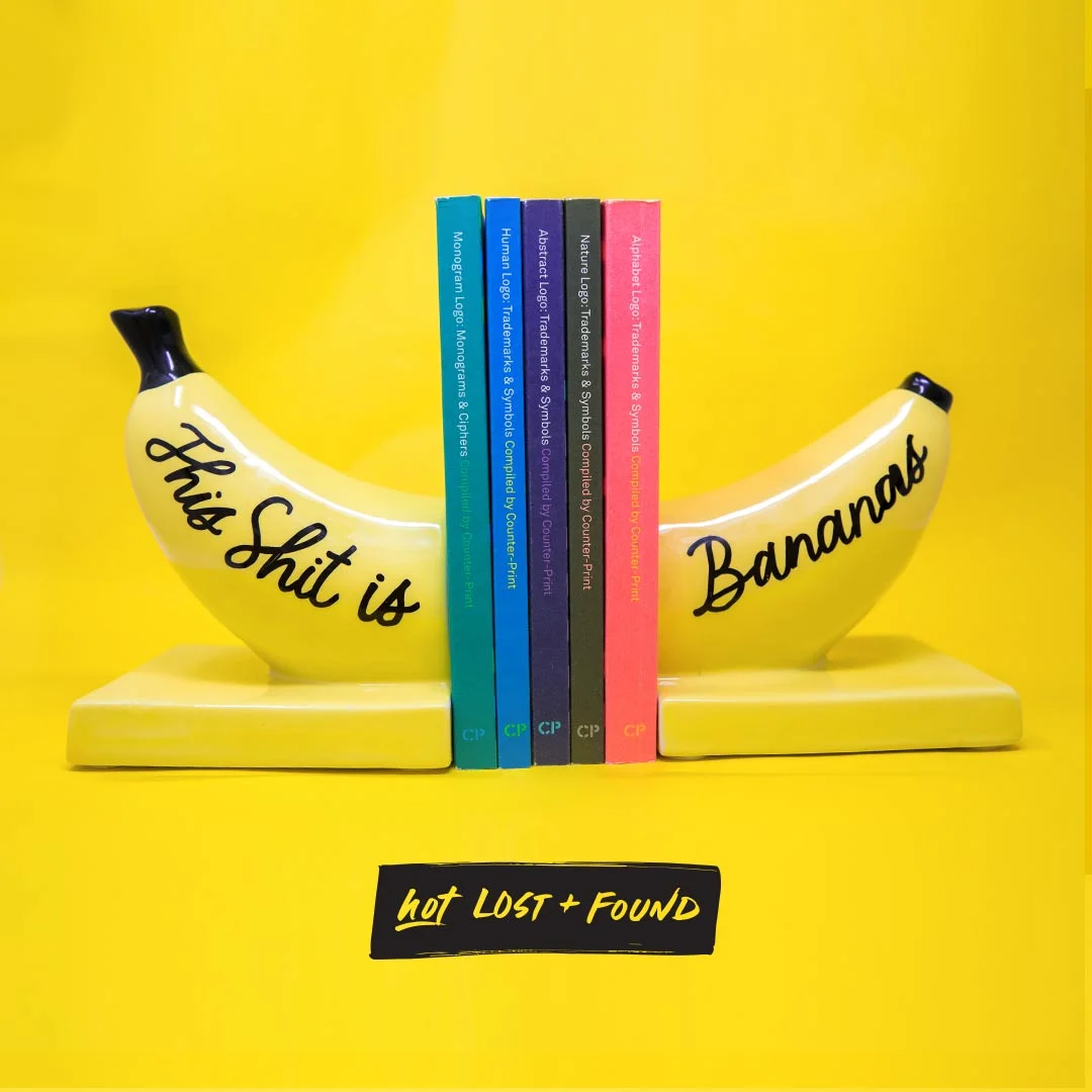 This S*@t is Bananas Handlettered Ceramic Bookends