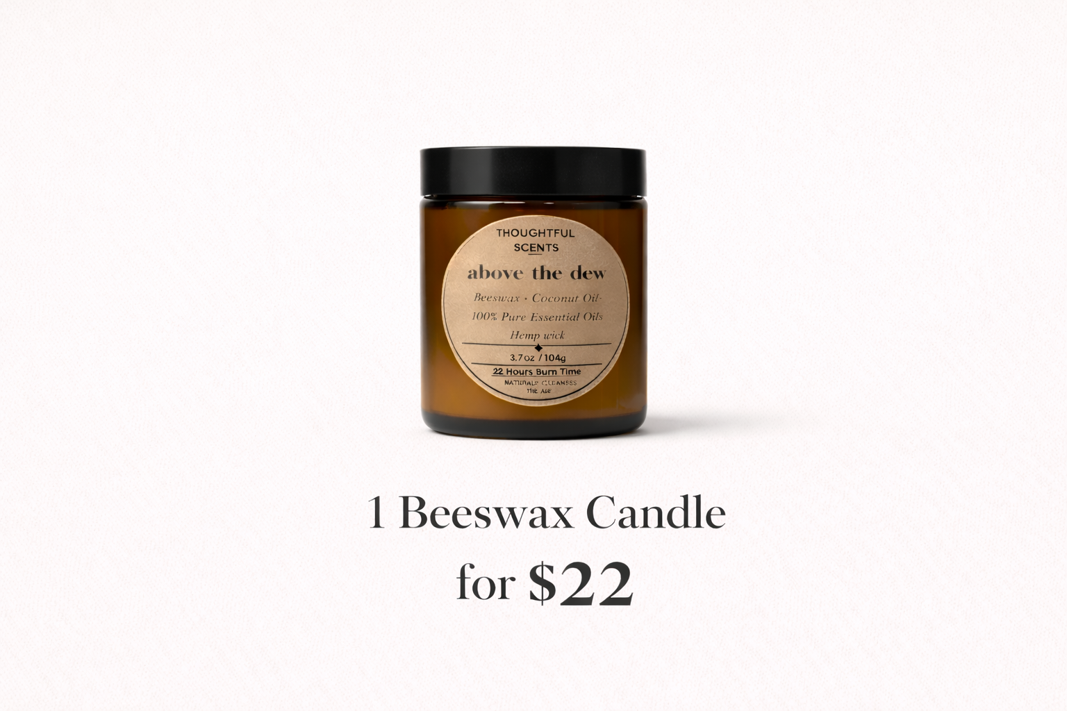 Thoughtful Scents- Beeswax Candles w/ 100% Pure Essential Oils