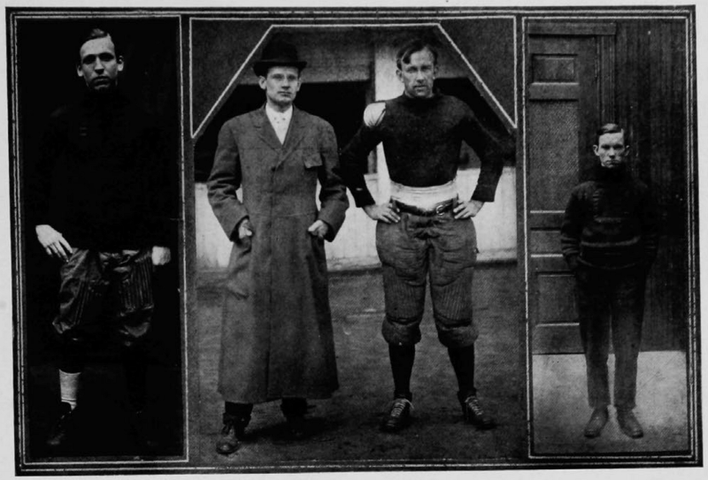  Coach William T. Foley and captain halfback Edward Adams (UC Libraries) 