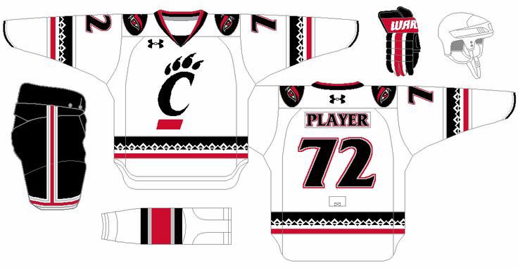 Bearcats hockey uniform concepts by Daniel Siegel
