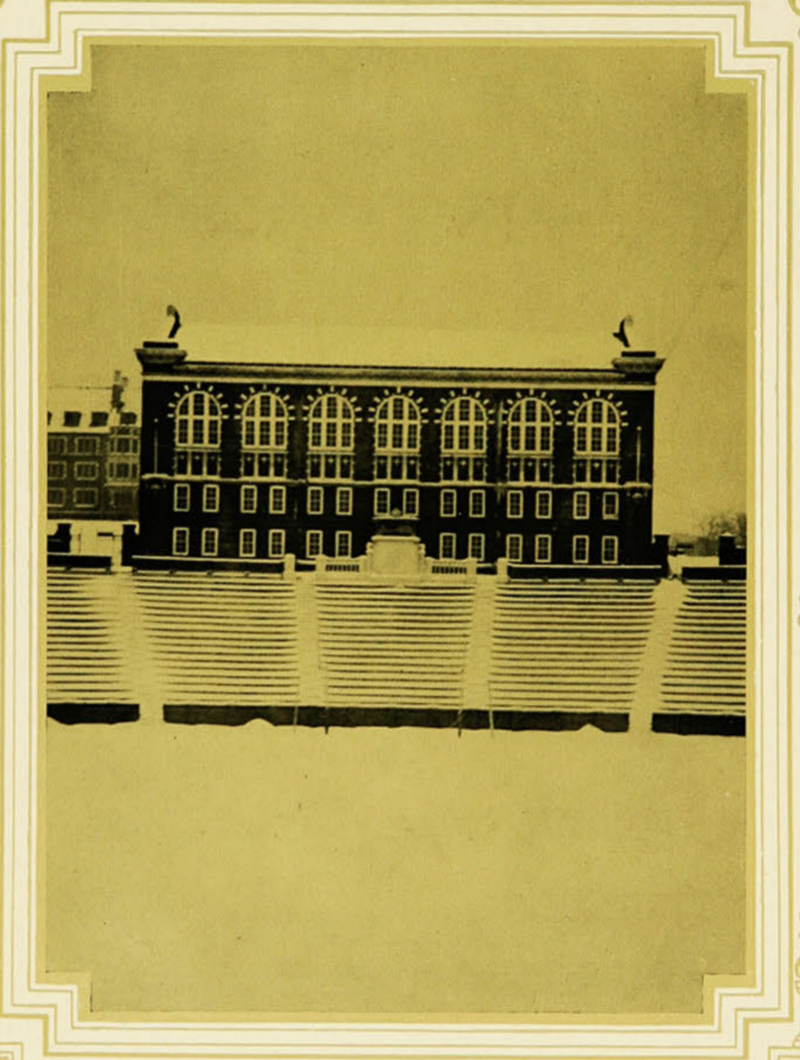 Nippert in the snow, 1924–25. (UC Libraries)