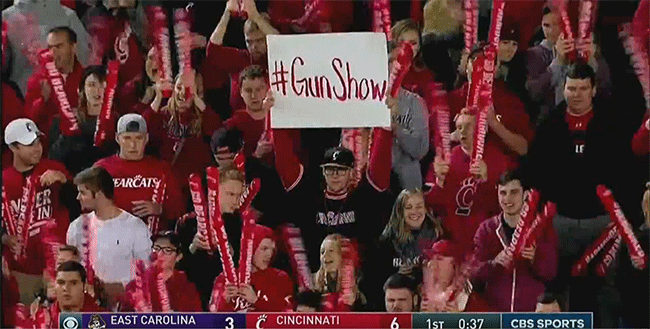 Yeah, that’s me. Shoutout to whoever made me that sign.