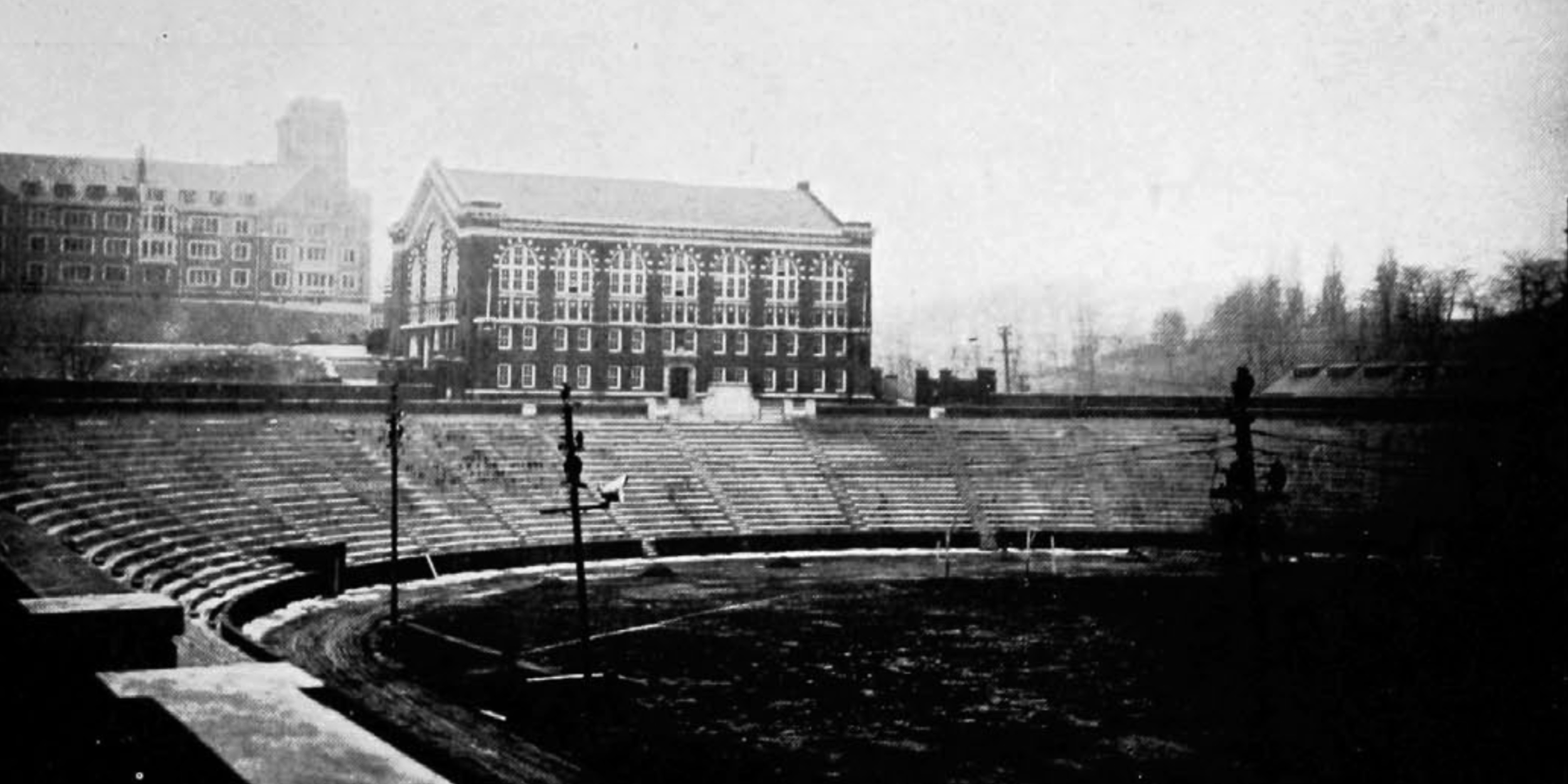 A newly completed Nippert Stadium, 1924. (UC Libraries)