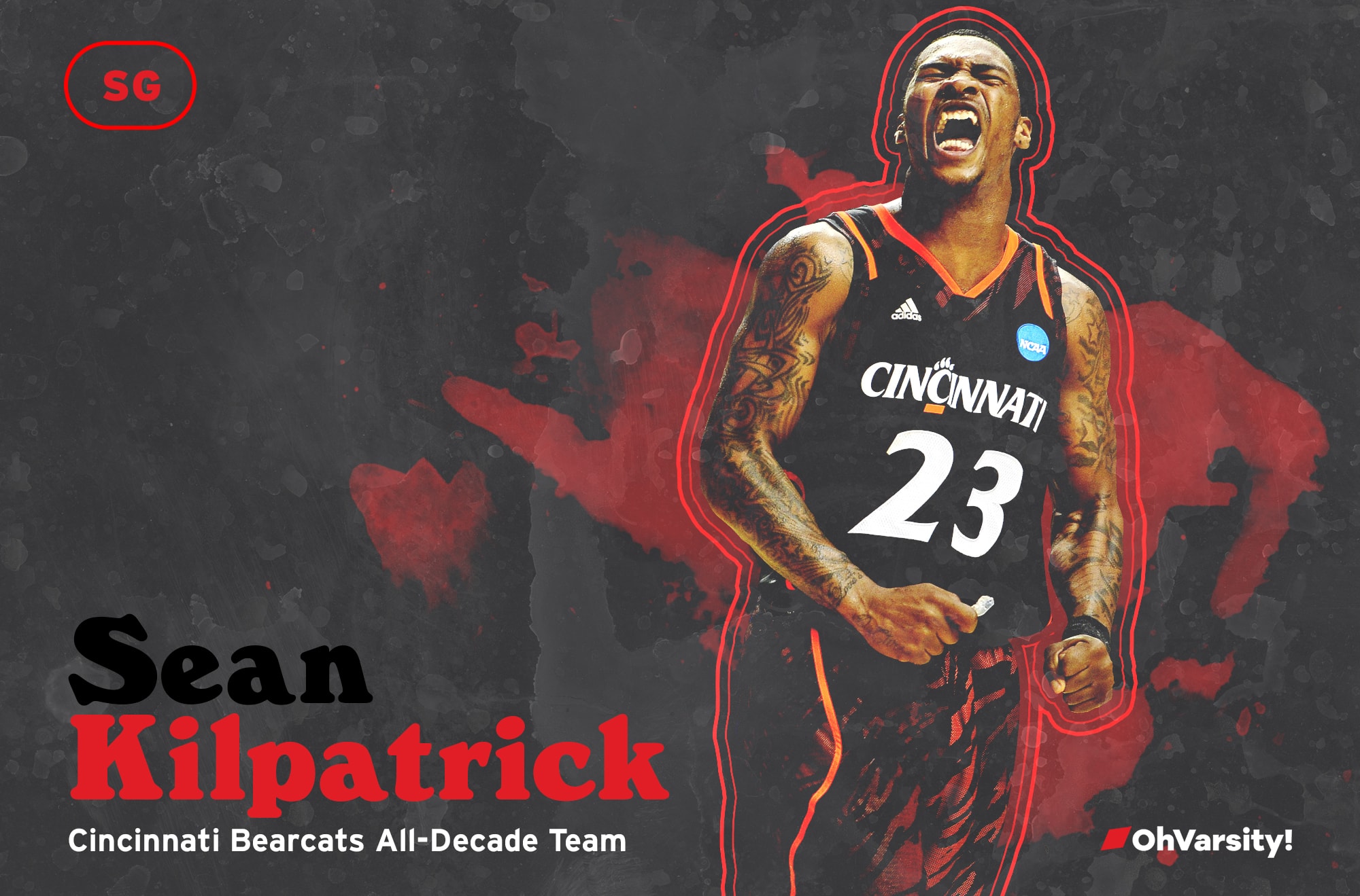 UC Bearcats NCAA Basketball 99-00 Season Team Signed Kenyon Martin Jersey