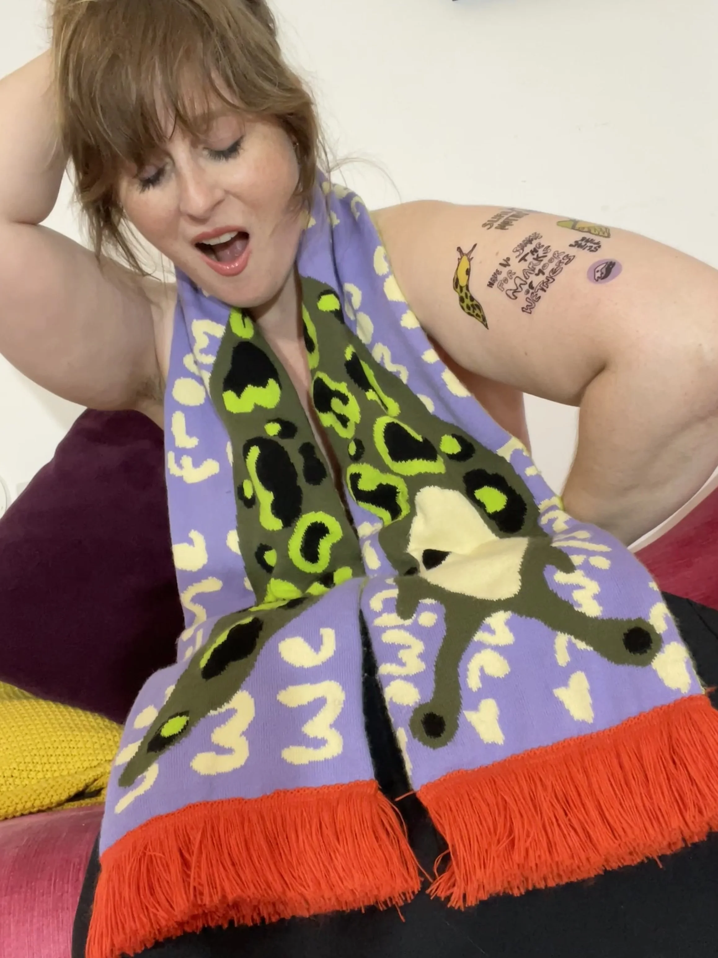 "We Come From Slime" Wraparound Slug Scarf - Limited Edition of 50