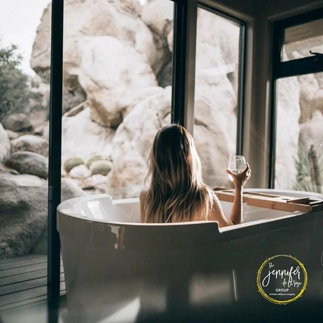 No...that isn't me sitting in this amazing bathroom. 😒But I wish it was!! 😂What do you wish you had in your master bath? ⁠
⁠
#bathroomgoals #bathroomdesign #roomwithaview #JenniferDeLaRosaGroup #YourRealtorShouldROCK #KellerWilliams #LoveYourRealto