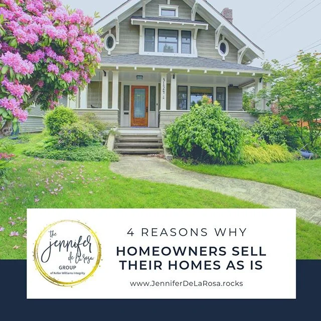 Ever wonder why a homeowner would sell their home 🏠 as is? 👆Tap the link in Bio to find out!⁠
⁠
#home #homeowner #buying #homebuyer #seller #homeseller #JenniferDeLaRosaGroup #YourRealtorShouldROCK #KellerWilliams #LoveYourRealtor #Realtor #MDRealt