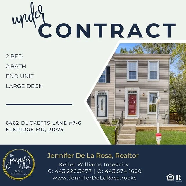 💥Under Contract💥⁠
⁠
Happy to announce we have another one that just went Under Contract! Congrats to our Sellers!! 🏠👏🎉⁠
⁠
#CentralMaryland #MarylandHomesForSale #MDHomesForSale #HomesForSale #JenniferDeLaRosaGroup #YourRealtorShouldROCK #KellerW