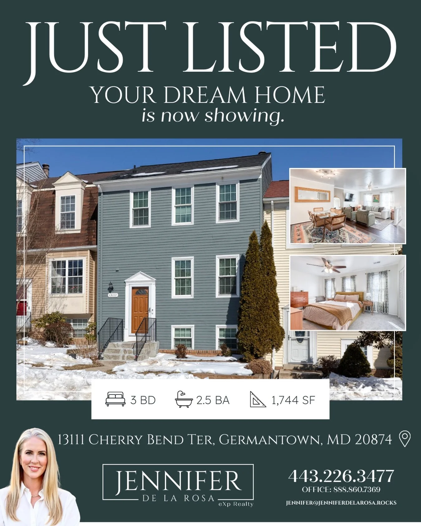 1311 Cherry Bend Terrace | Germantown | MD

An exceptionally stylish 3 bed 🛌 2.5 Townhome is now available and on the market in Montgomery County.

This beauty touts important and thoughtful upgrades throughout. It is the perfect blend of practicali