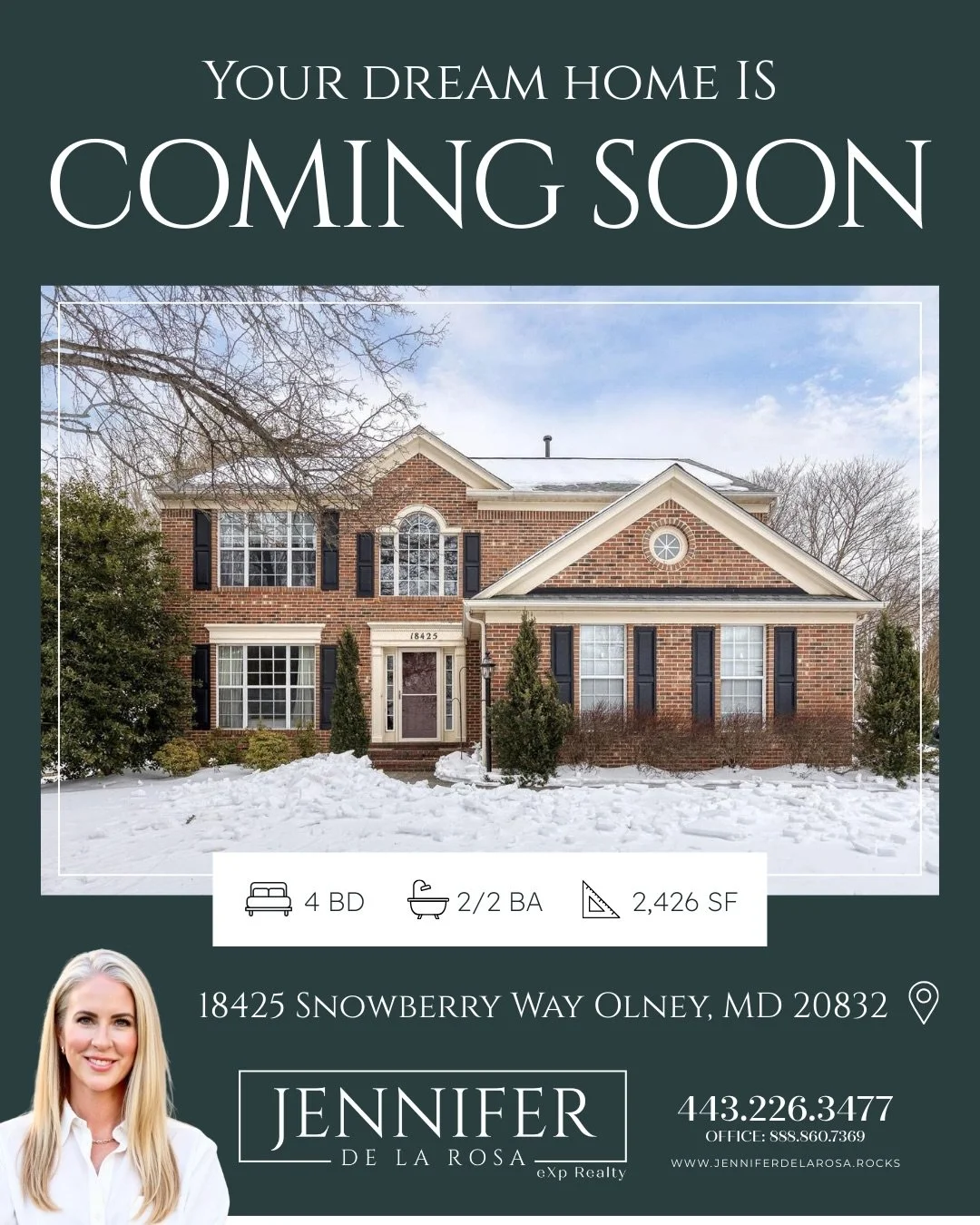 *COMING SOON*

(Not soon enough because we already have showings scheduled and will not be Active until 2/27) 😳

Not another average Colonial. This one is located in Olney and touts over $100k in custom updates and Renovations.

New screened in pati