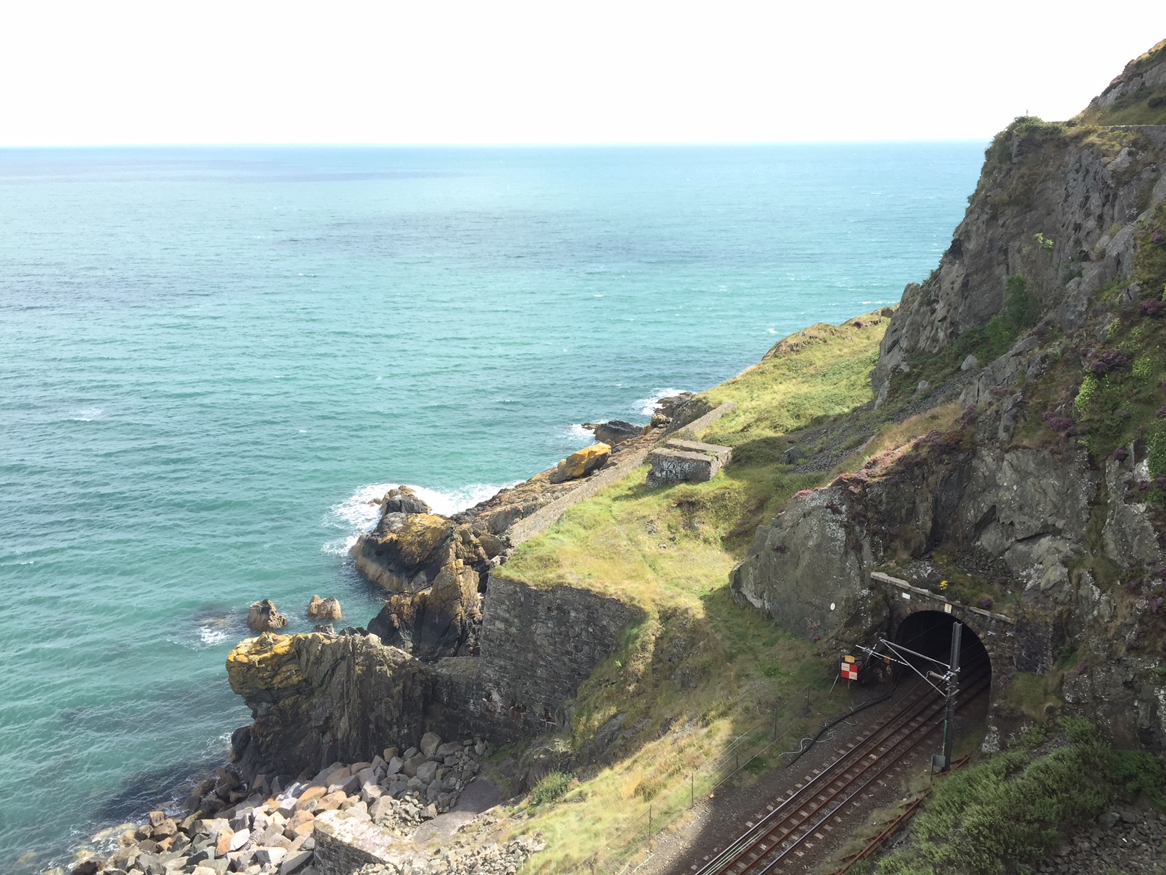 The railway was finished in 1856 and full marks go to the adventurous Victorian engineers for their tunnels through the rocky cliff face.