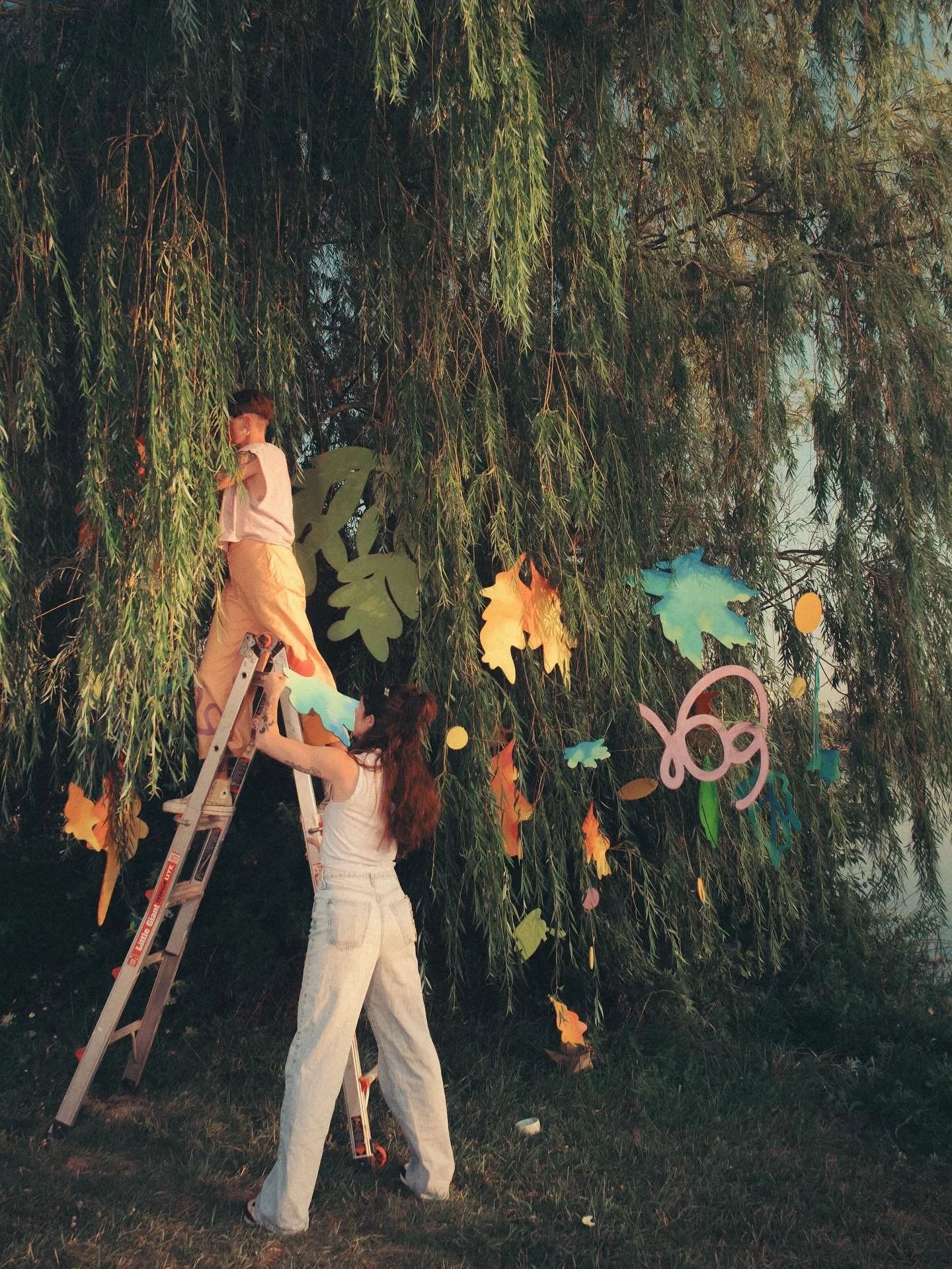 Artist talk tonight! Come through @officialbornindetroit storefront tonight at 6 pm to hear me to chat about my journey into fabrication and installation work ❤️&zwj;🔥 hope to see you there! Flyer on next slide. 

A lil bts Photo by the incredible @