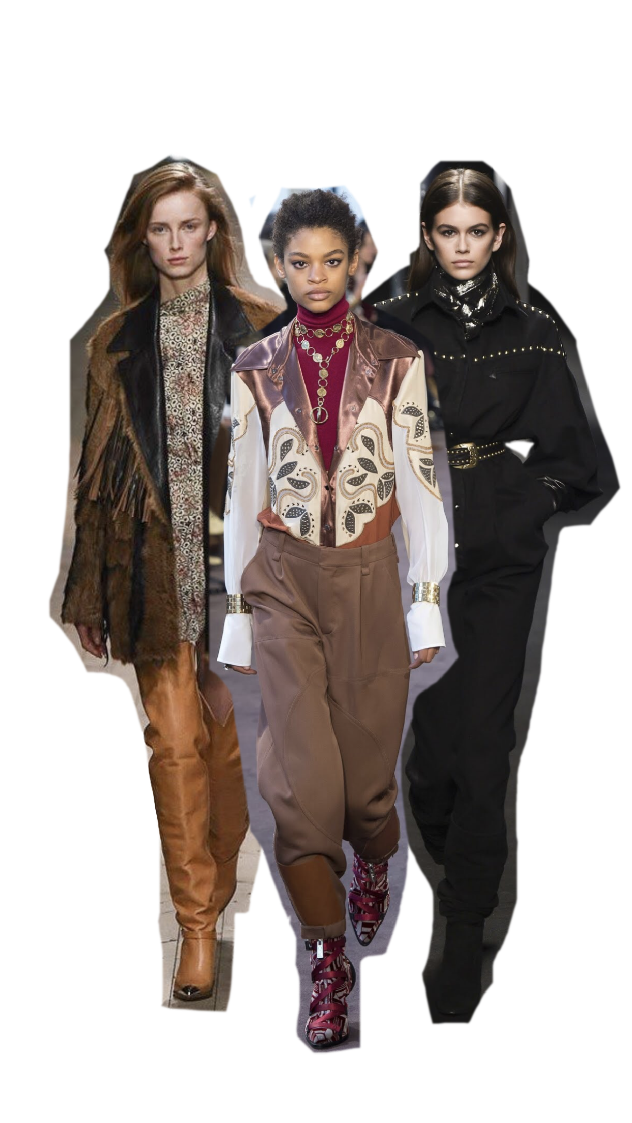 Photos (Left to Right): Isabel Marant, Chloé, Alberta Ferretti