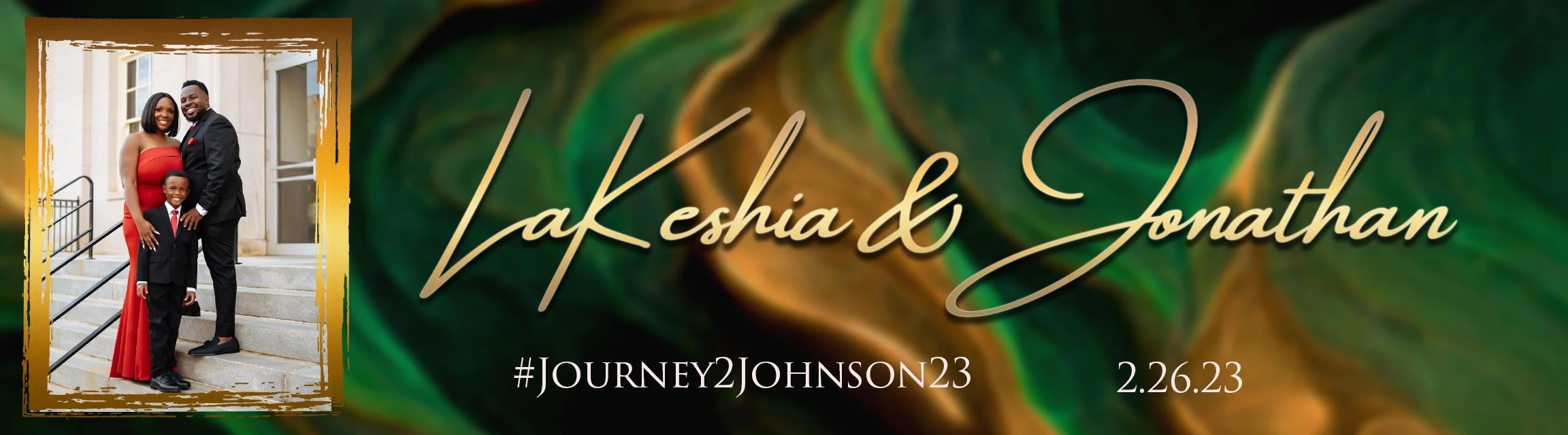 Video Wall Graphic | The Johnson's Wedding 