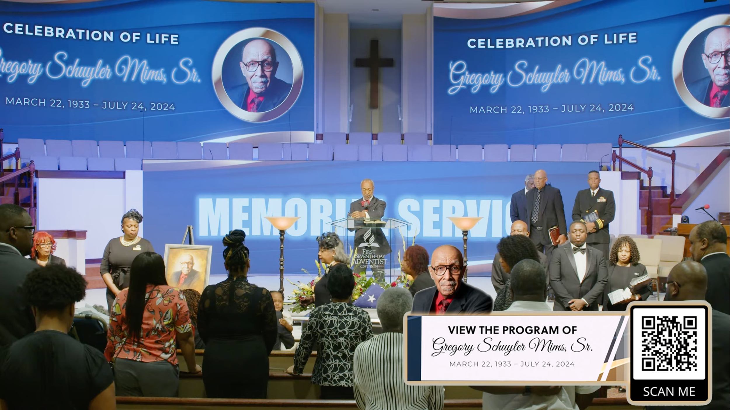 Gregory S. Mims Sr. Funeral (Wideshot)
