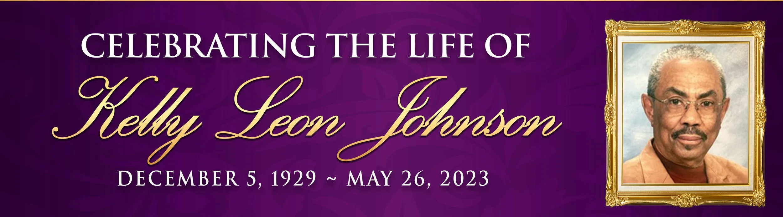 Funeral Services of Kelly L. Johnson Video Wall Graphic