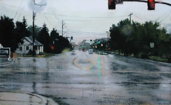 River Street Oil on Linen 7" x 11"