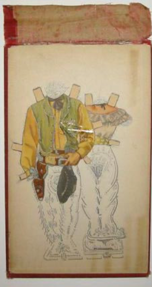 Sheriff's Evening Out, 2007 Graphite and collage on book cover