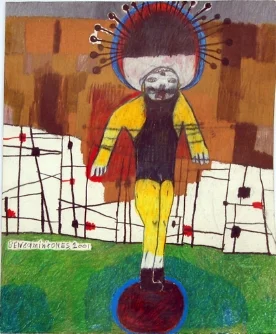 Circus Magic graphite, colored pencil on paper 12" x 9.5"