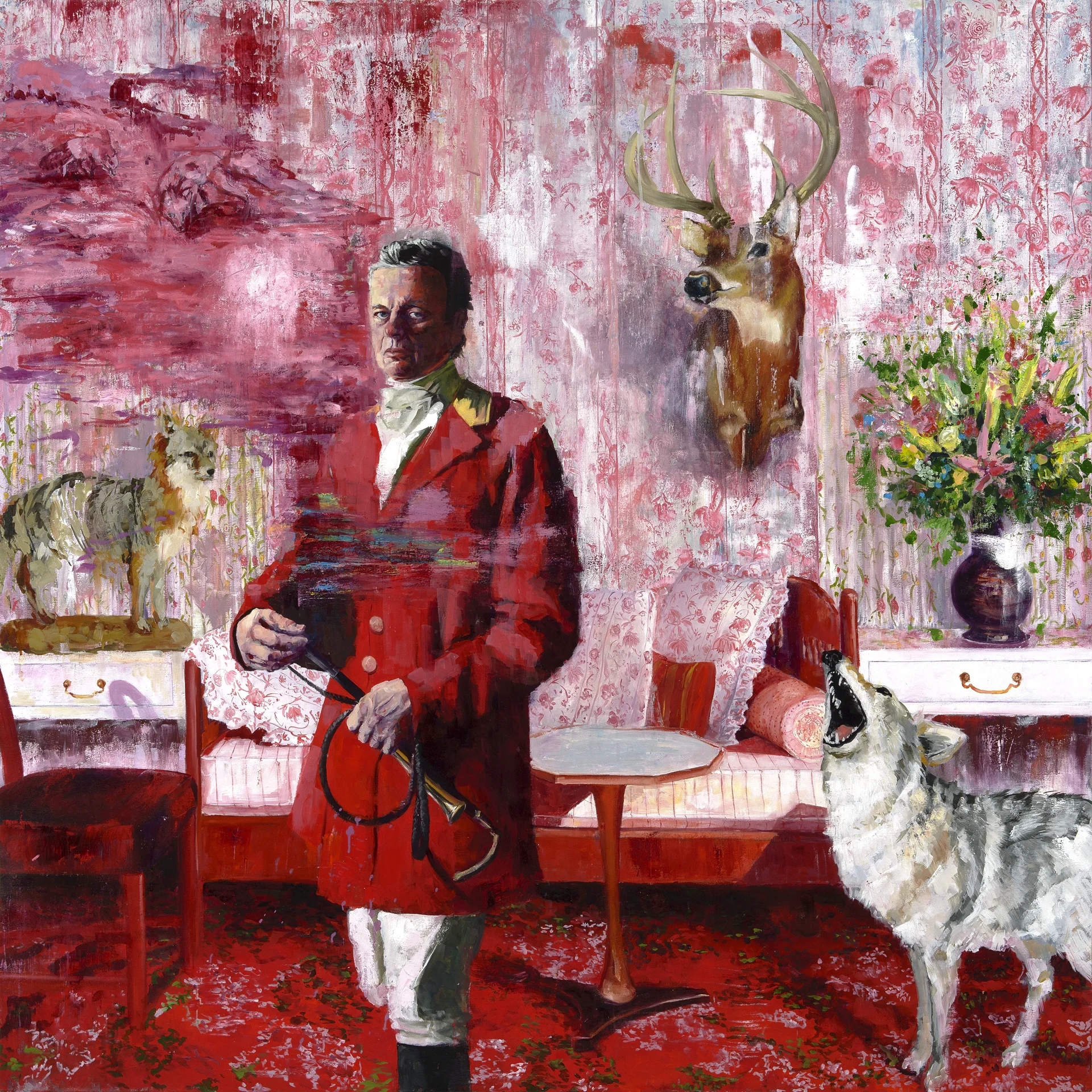 T he Howl and the Master oil on canvas 72” x 72”