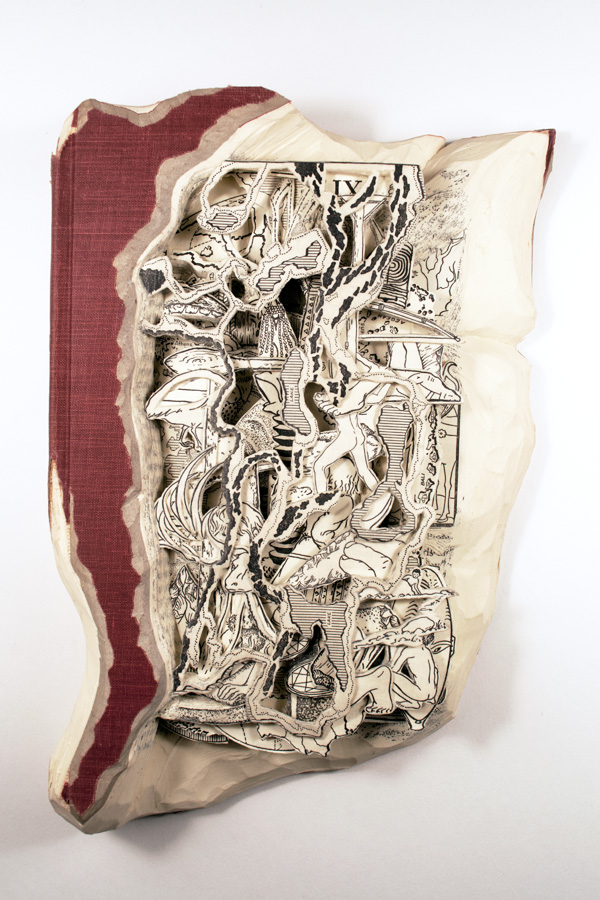 The New Tree of Culture Hardcover book, acrylic and varnish 9.75” x 6.6” x 1.75”