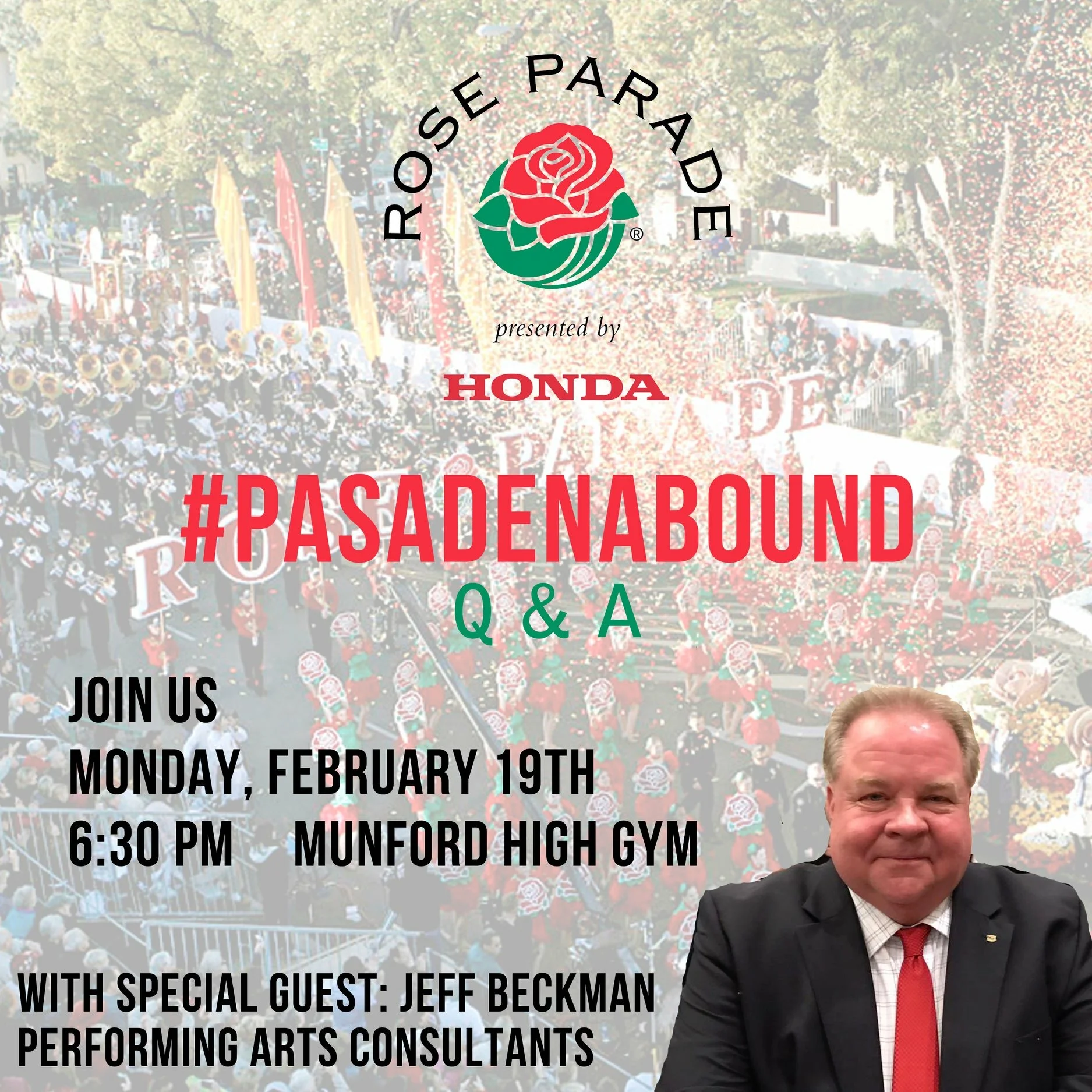Special Pasadena Meeting!